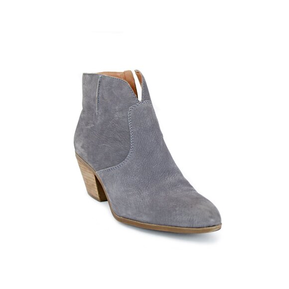 Frye ‘Jennifer’ Gray Leather Ankle Zip Bootie Size: 10 M - Picture 3 of 8